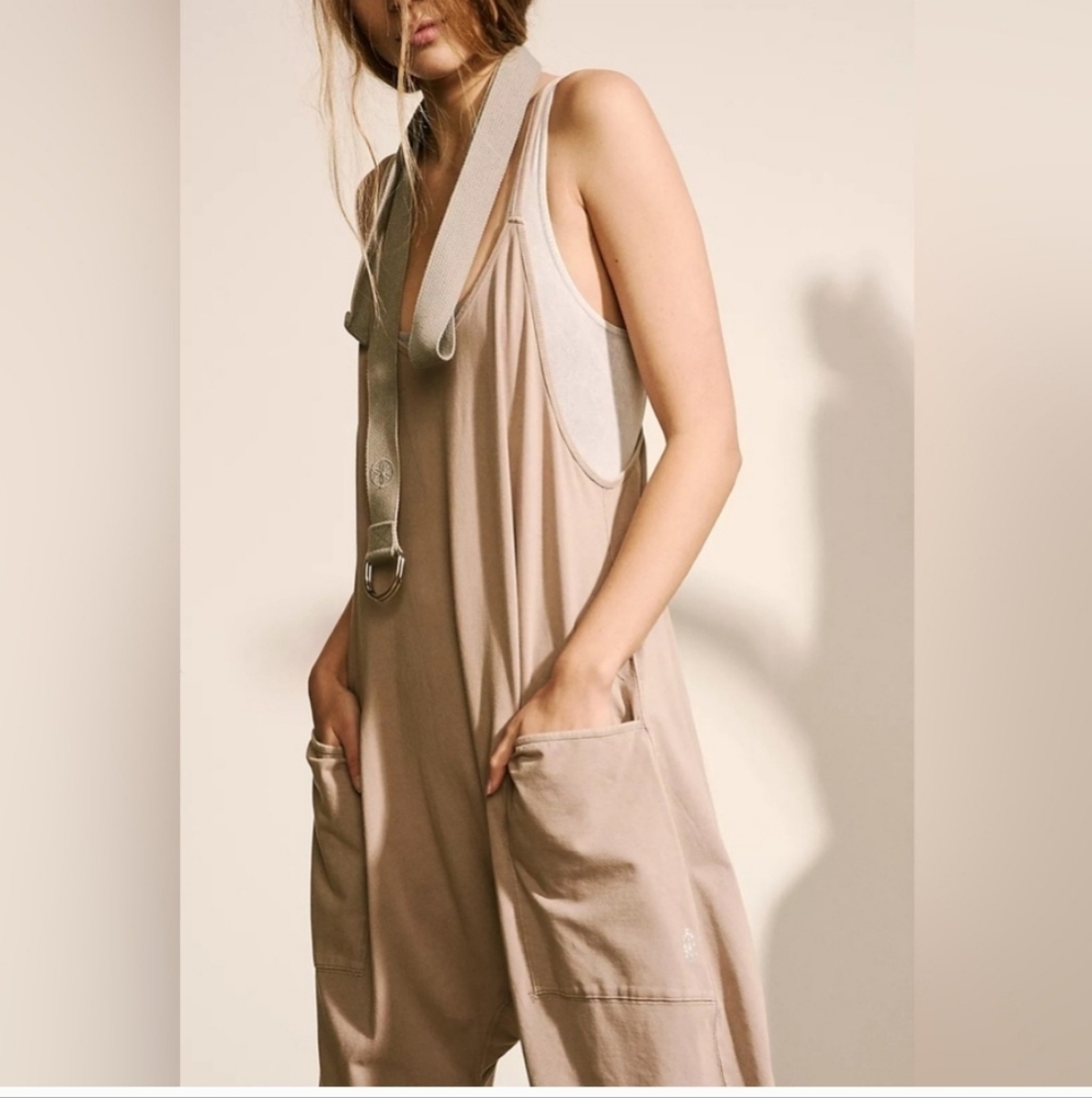 Free People Movement Hot Shot Onsie In Mocha Latte
